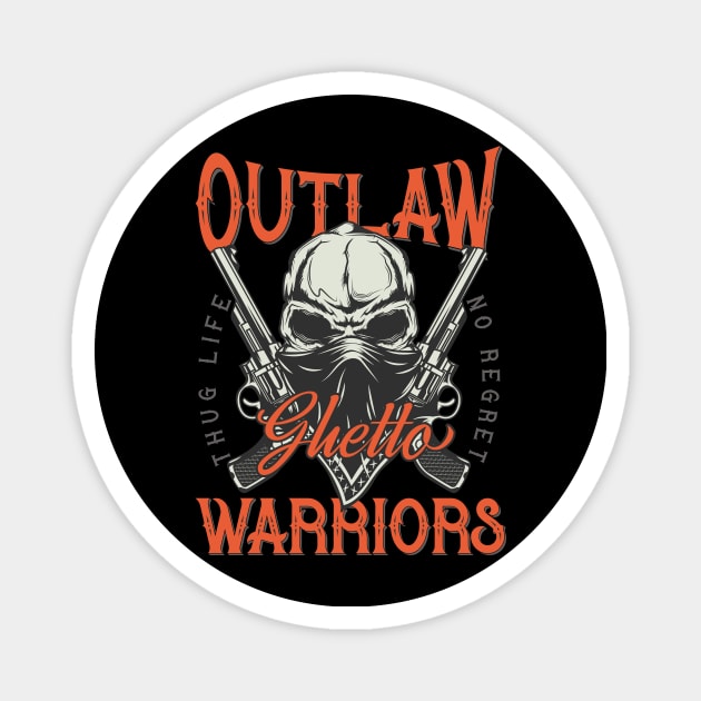 Outlaw Warriors Magnet by CyberpunkTees